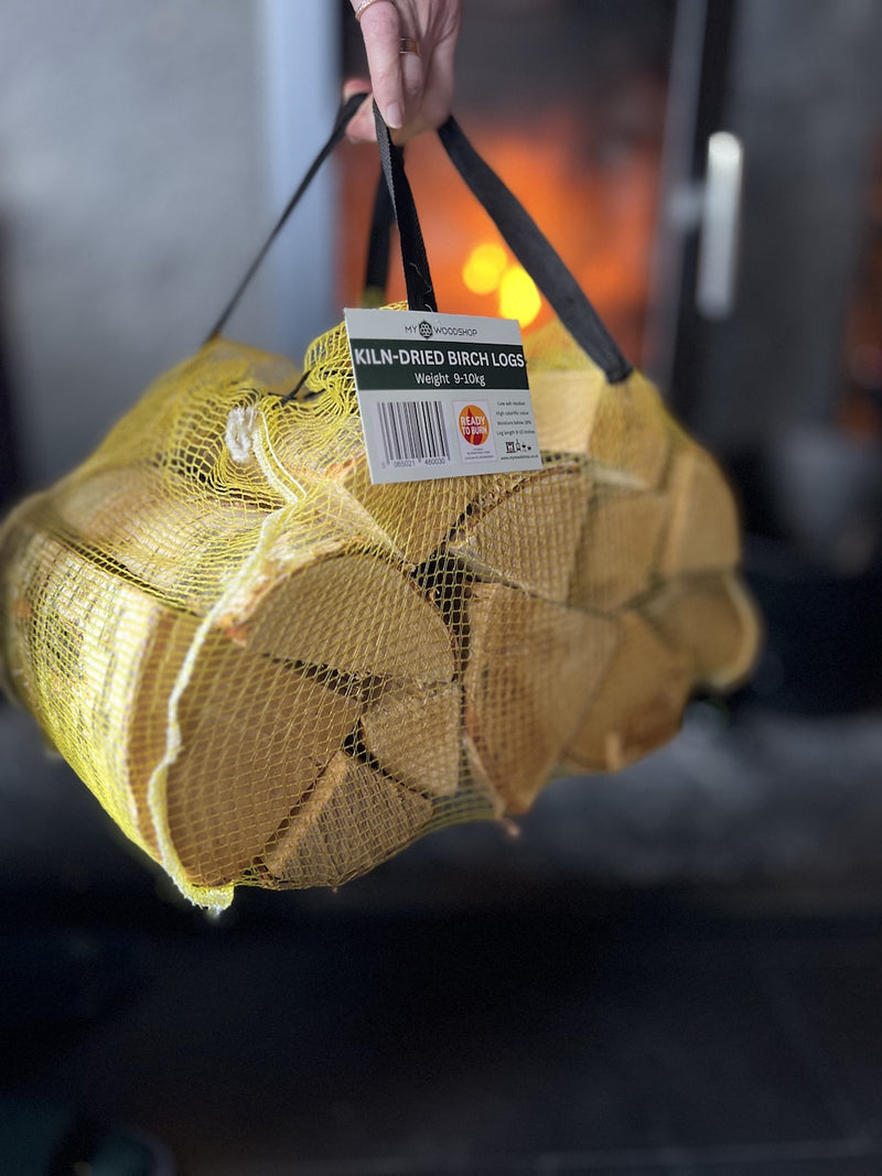 FIREWOOD BIRCH - 10 HAND NET BAGS